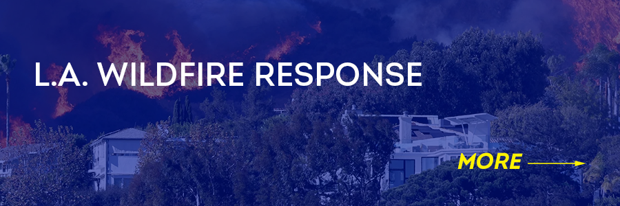 los angeles wildfire support graphic